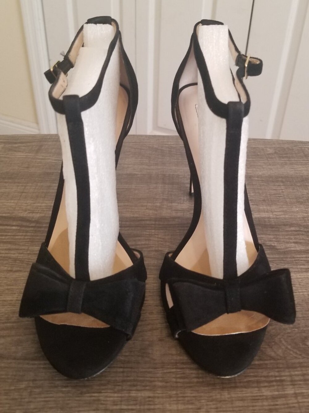 WOW!! INC Women's Reesie2 Black Bow Evening Sandals - Size 10